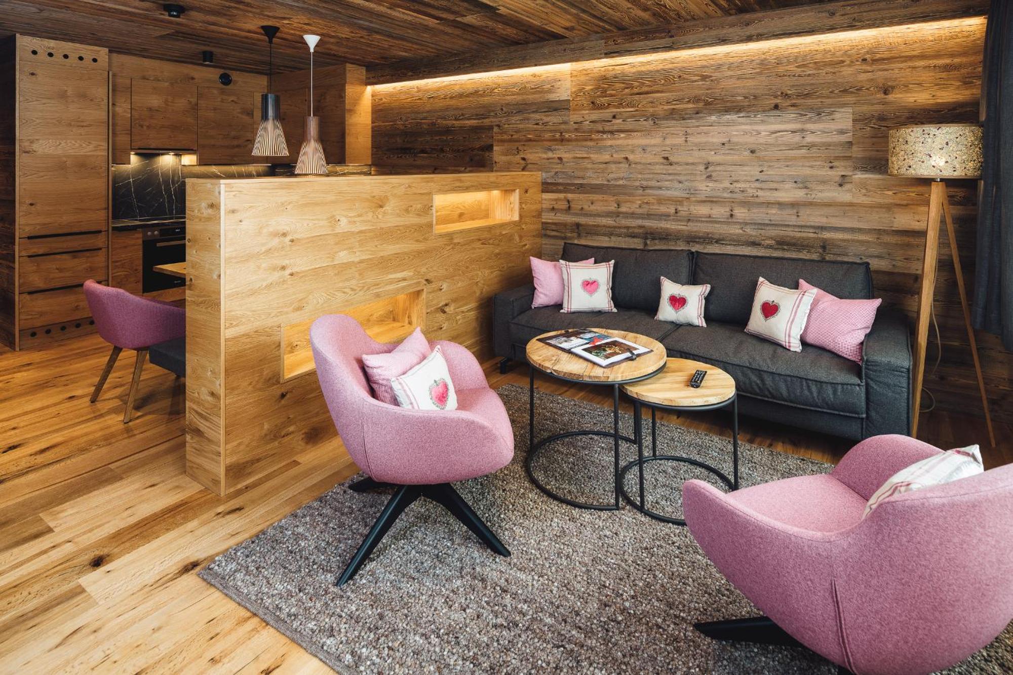 Schneeweiss Lifestyle - Apartments - Living 세르파우스 객실 사진