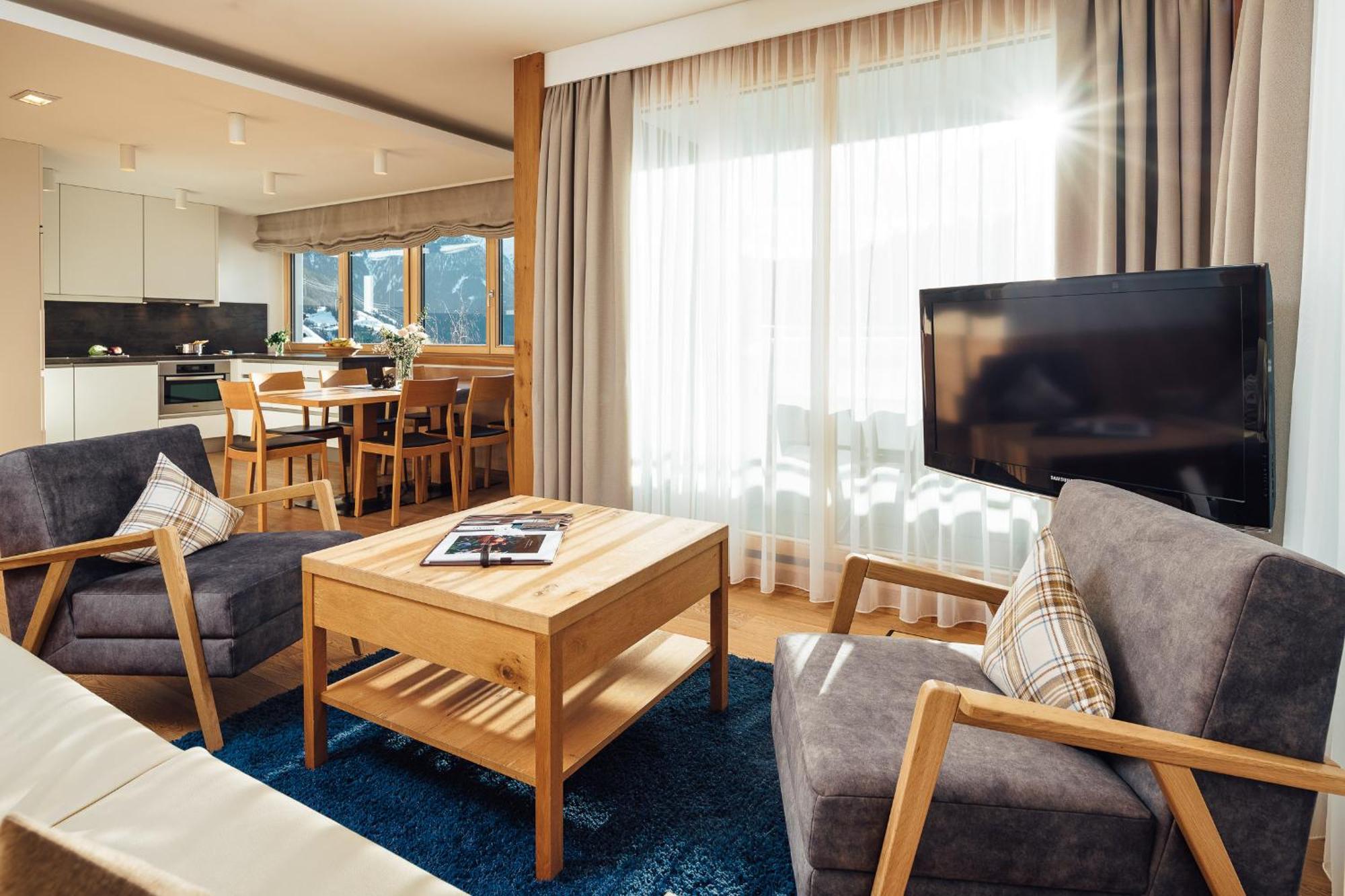 Schneeweiss Lifestyle - Apartments - Living 세르파우스 객실 사진