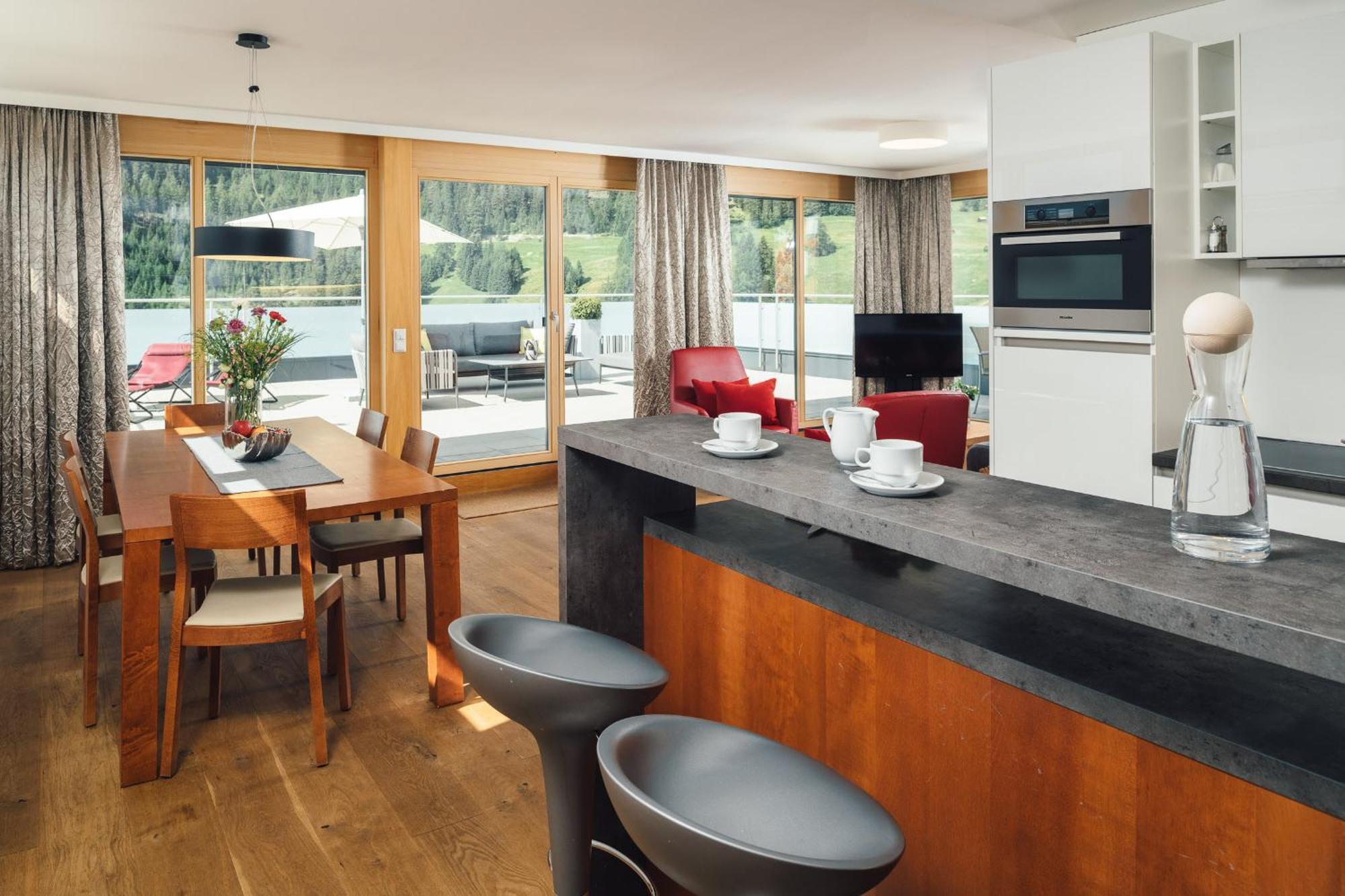Schneeweiss Lifestyle - Apartments - Living 세르파우스 객실 사진