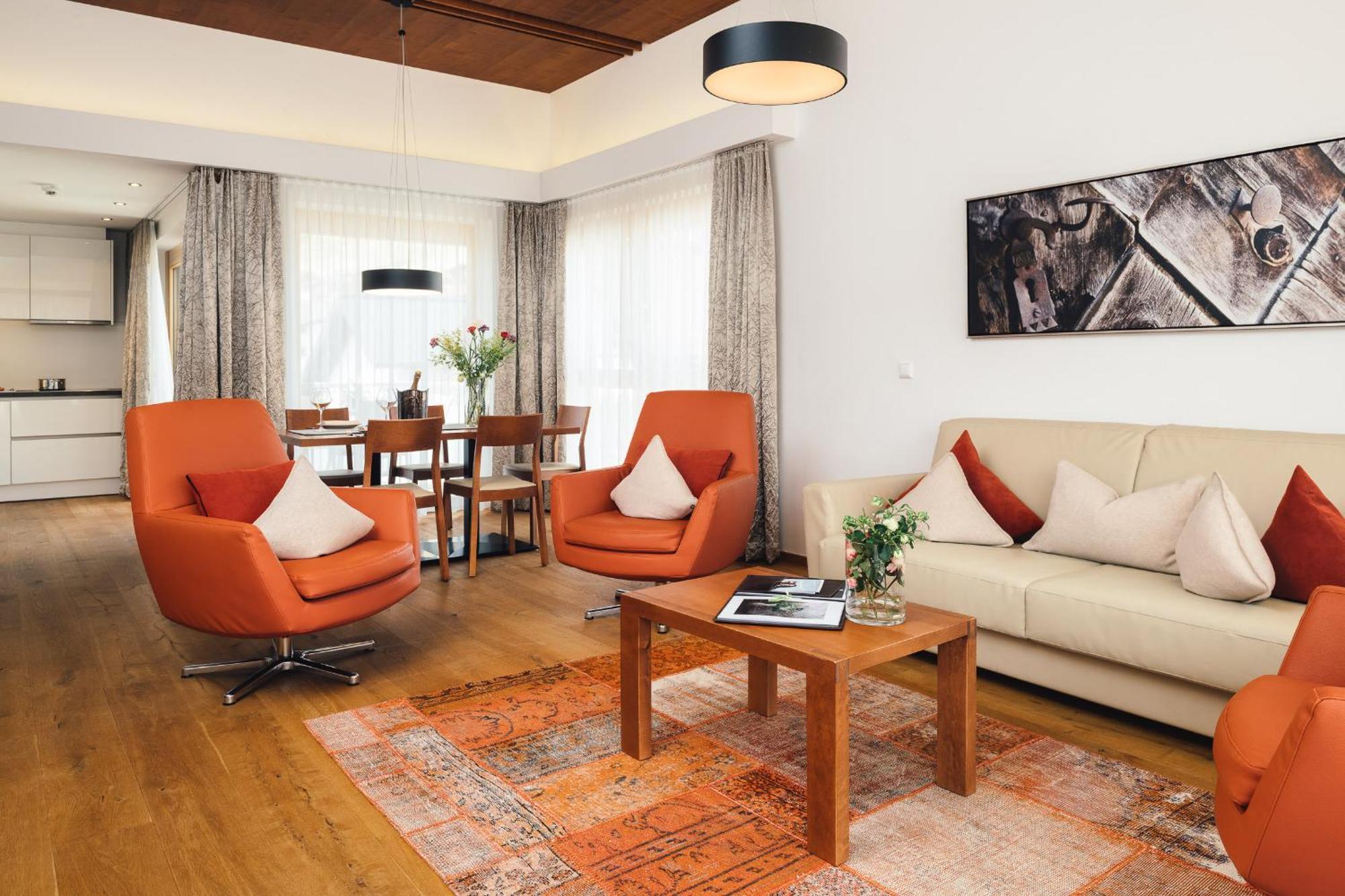 Schneeweiss Lifestyle - Apartments - Living 세르파우스 객실 사진